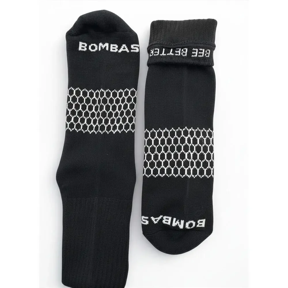 3 Pairs Bombas Black Quarter Socks Size Large 8-12 - Picture 3 of 3
